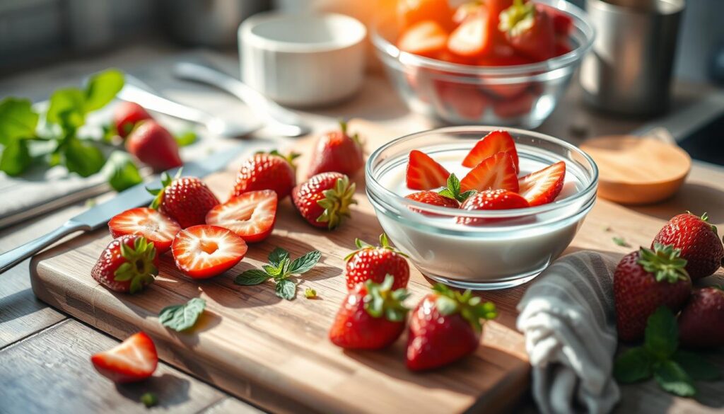 Erdbeerquark Zubereitung
