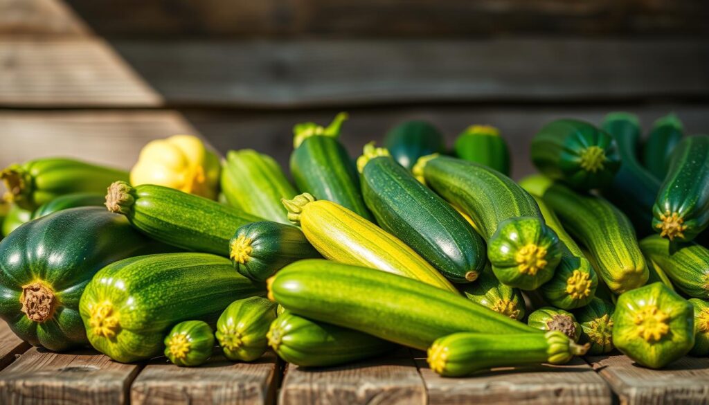 Verschiedene Zucchini Sorten