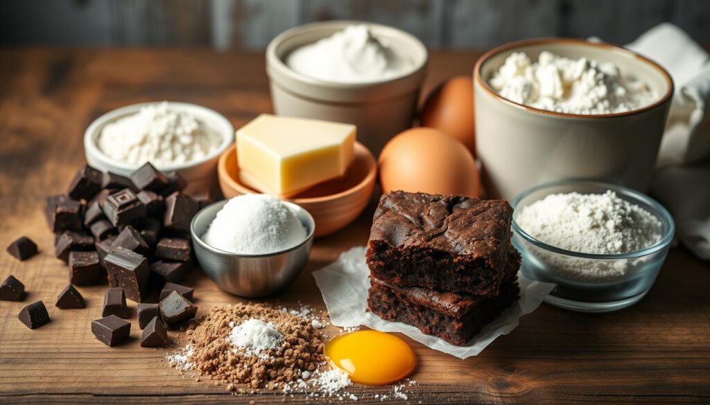 Zutaten für Schokoladenbrownie
