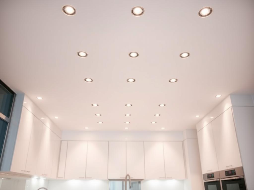 Küche Spots Anordnung